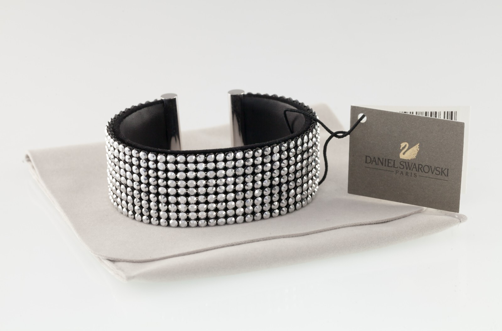 Daniel Swarovski Thin Rigid Cuff Crystal Bracelet w/ Original Box and Pouch gallery