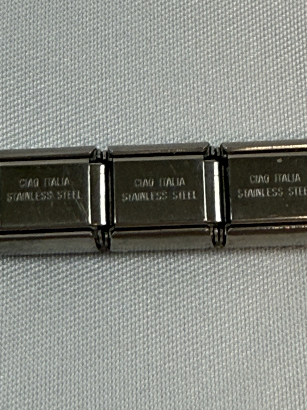 Italian Charm Bracelet Links Stainless Steel Modular Nomination Style Full Strip gallery