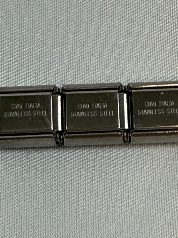 Italian Charm Bracelet Links Stainless Steel Modular Nomination Style Full Strip gallery