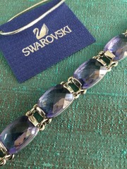 Genuine Swarovski Tanzanite Purple Crystal NIRVANA Bracelet, Boxed with Tag