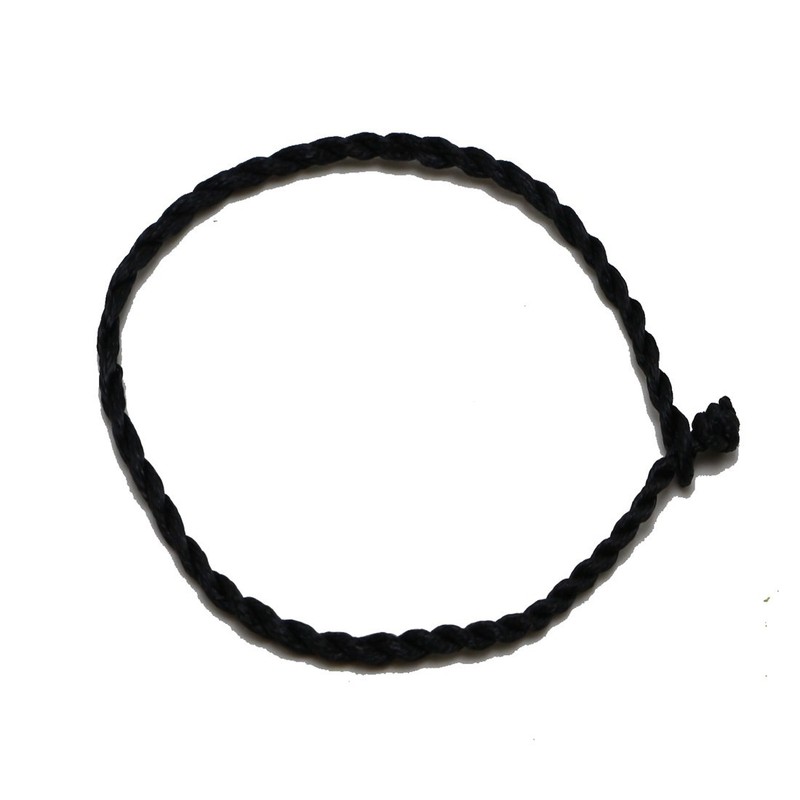 50 Braided Lucky Black String Bracelet 2mm Jewelry Rope Cord for Slider Charm gallery