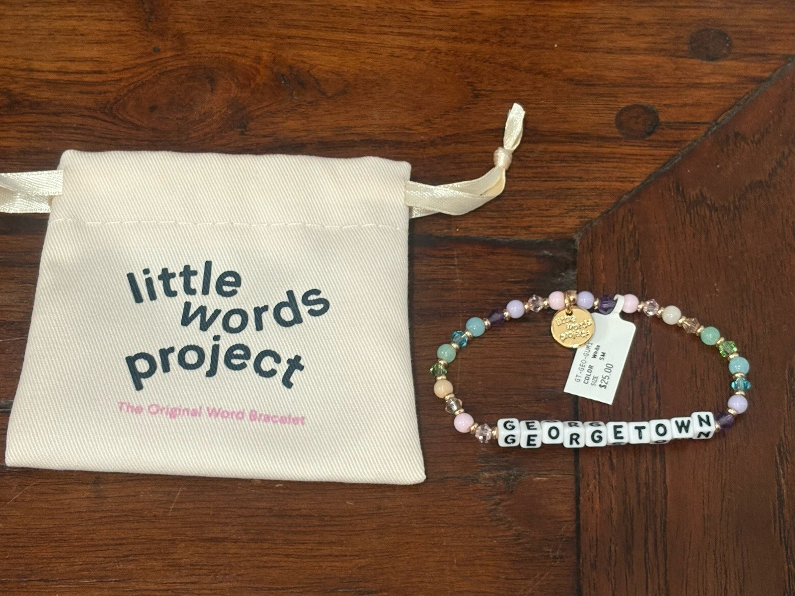 Authentic Little Words Project GEORGETOWN Bracelet & Pouch Size S/M New gallery
