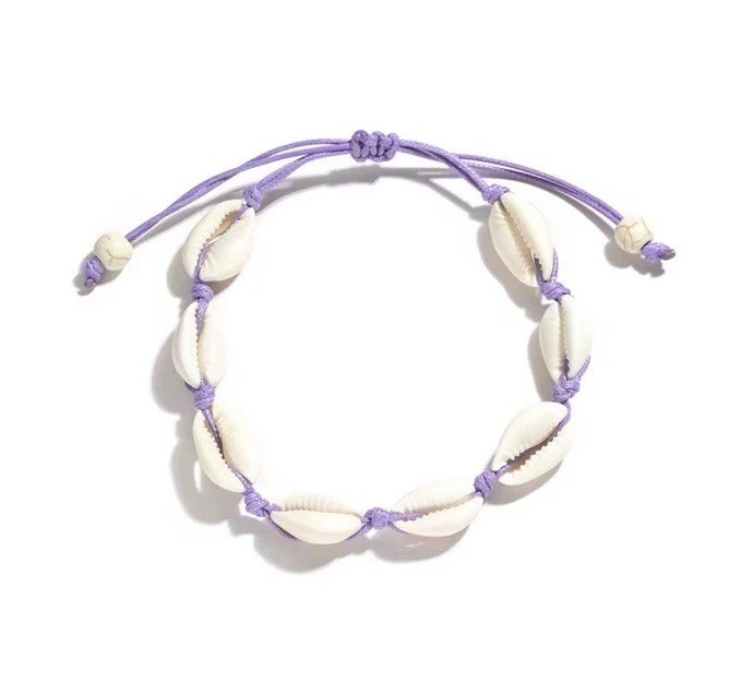 Cowrie sea Shell Adjustable Bracelet anklet unisex Boho Beach Festival Jewelry gallery