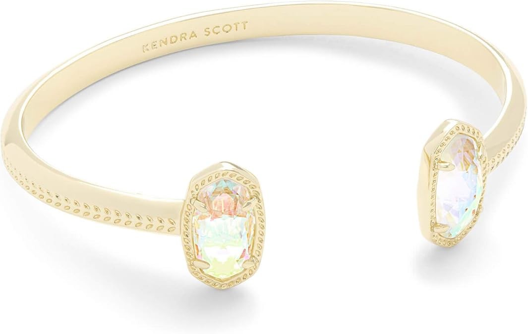Kendra Scott Elton Gold Cuff Bracelet in Dichroic Glass gallery