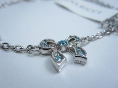 Nina Ricci Rhodium Plated Bracelet – 7 1/2″ – 8″ with Swarovski Crystals – 6644