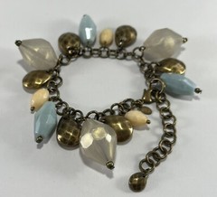 Premier Designs Jewelry Boca Bracelet ~ Adjustable 7″ to 9″ – Bangle Bead Brass