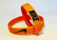 Nike Baller Band Silicone Rubber Bracelet Orange Black Elite Series AF1 BEST 🎃