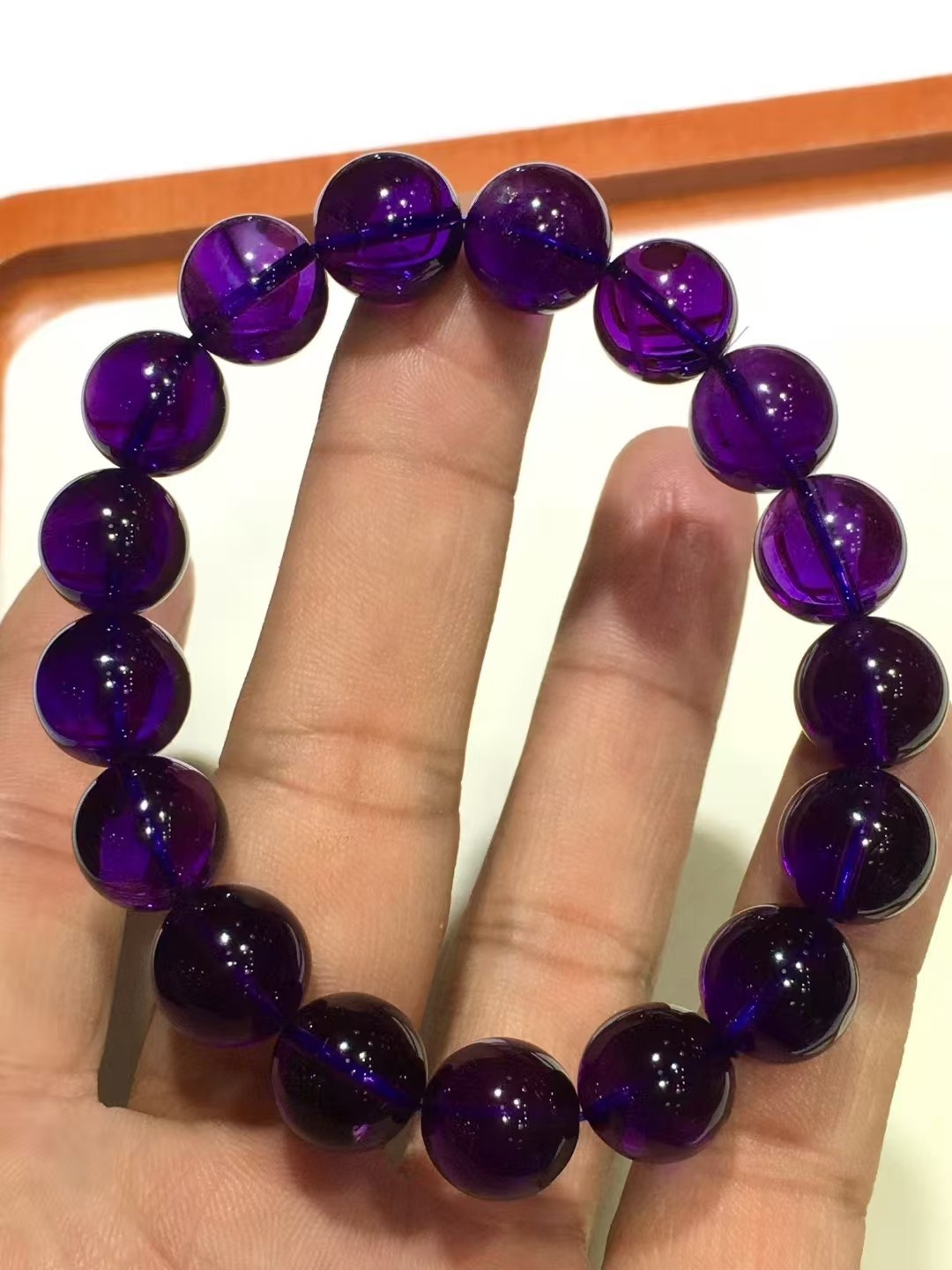12mm Natural Amethyst Quartz Purple Round Beads Bracelet AAAA gallery