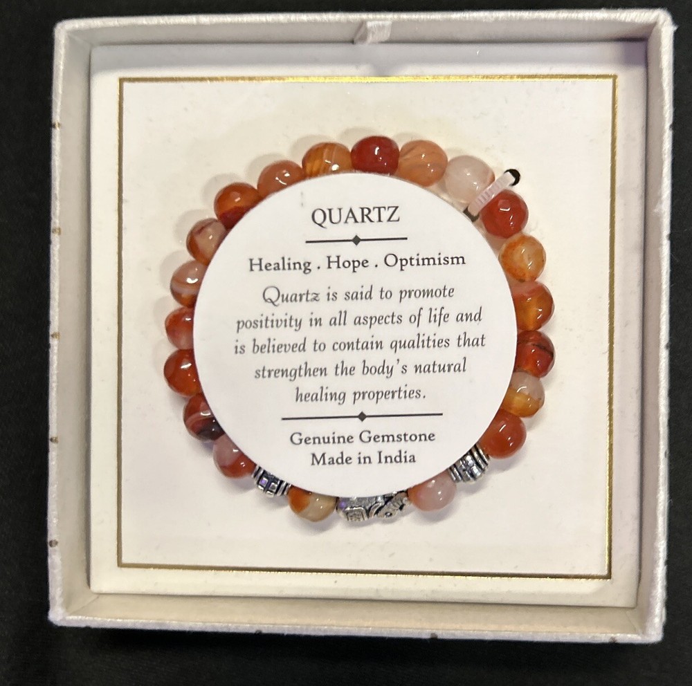 Brown Quartz Healing, Hope & Optimism Genuine Gemstone bracelet Shivam