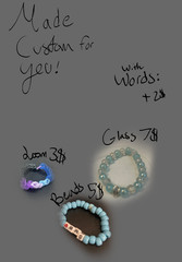 Custom Hand Made Bracelets