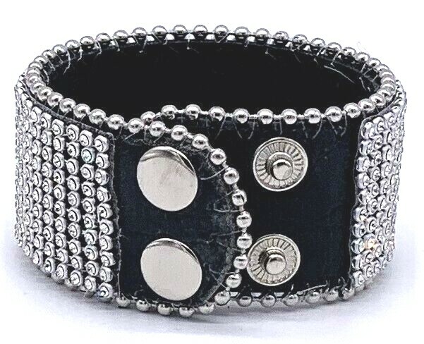 Ladies Rhinestone Crystal Adjustable Bling Bracelet Cuff gallery