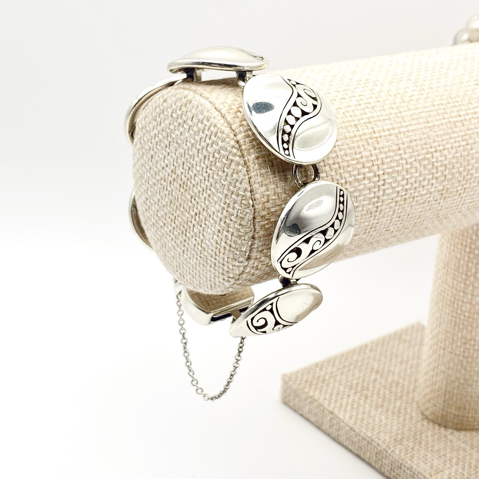 Brighton Silver Tone Concave Disk Bracelet Wave Boho Retro A La Mode Bohemian gallery