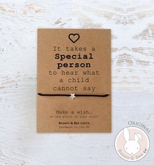 Autistic Awareness Card Gift Wish Bracelet Special Teacher Teaching Assistant