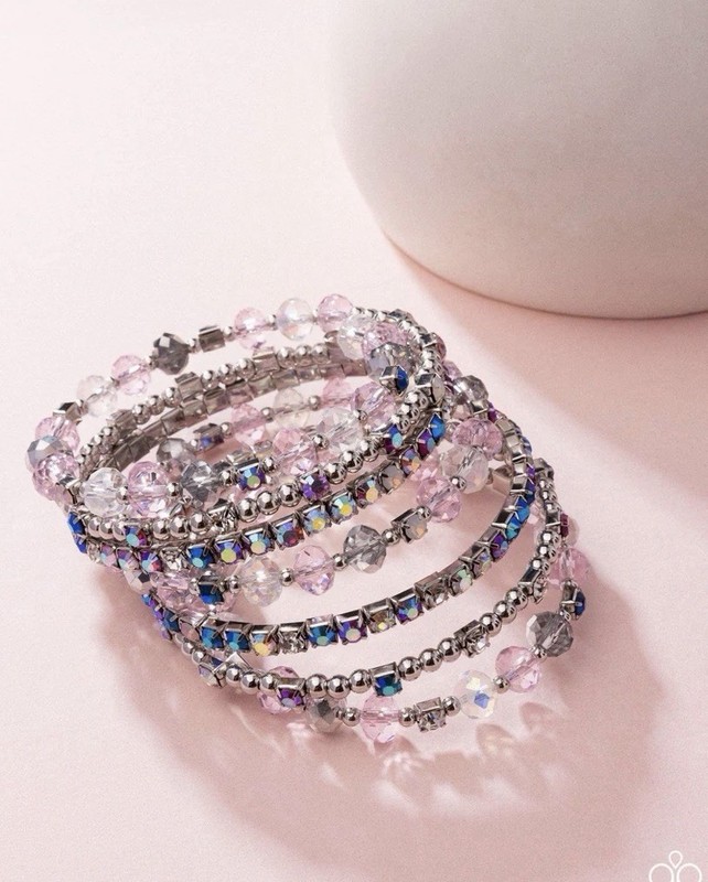 Paparazzi Sizzling Stack - Multi - Beads - Rhinestones - Wrap Style Infinity Bra gallery
