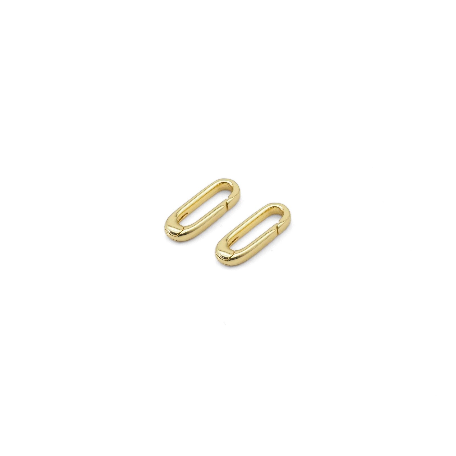 Plain Gold Long Paperclip Snap Click Clasp/Charm Holder, Sku gallery