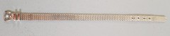 Silver-Tone Metal Mesh Belt-Buckle Bracelet, 9″ Long x 5/16″ Wide