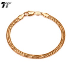 TT 6mm 18K Gold Filled Chain Bracelet (CBF174J) NEW