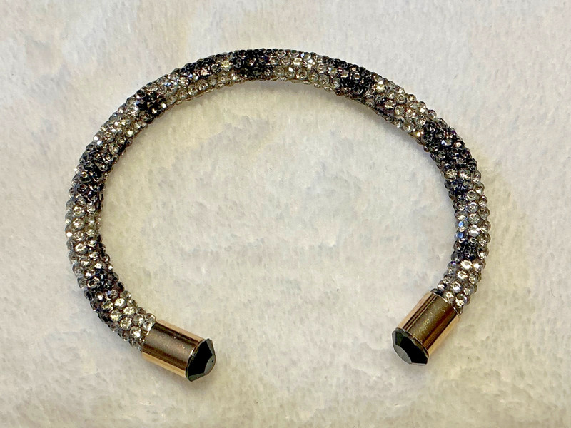 Black and Silver Shiny Rhinestone Bracelet gallery