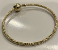 Pandora Moments Shine mesh bracelet titanium core 14K, 18k Plated 566543-21 8.3″