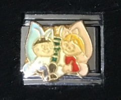 Kids Family Wholesale Italian Charm Enamel Link 9MM K16