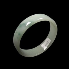 52mm Certified Grade A 100% Natural Green Jadeite Jade Bangle Bracelet 00755