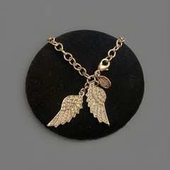 Kirks Folly 2007 Fallen Angel charm brachlete Member silver tone new Rhine 8 Inc