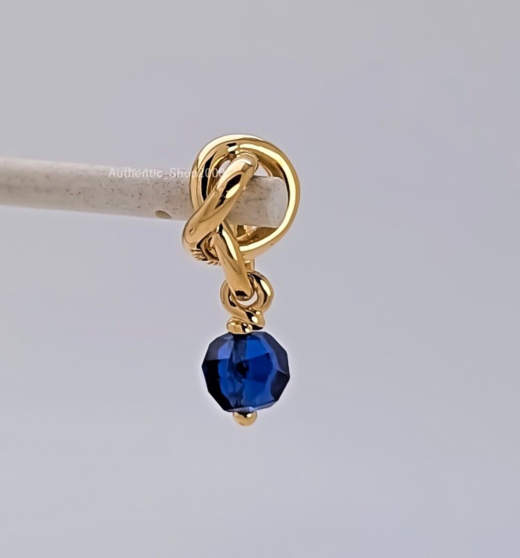 New 100% Authentic PANDORA September Blue Eternity Circle Dangle Charm 763462C09 gallery