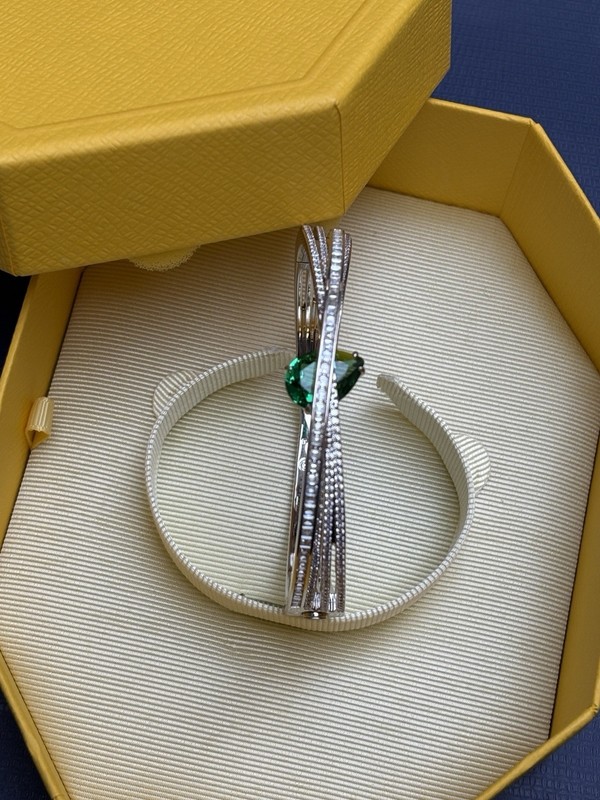 Swarovski Hyperbola Bangle Green Small gallery