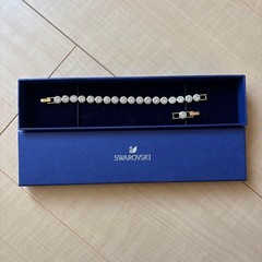Swarovski Una Angelic Bracelet Gold Crystal Pavé Used