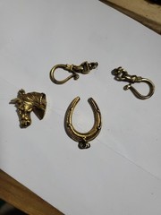 Horse Head, Horse Shoe Charms 4 Piece Set