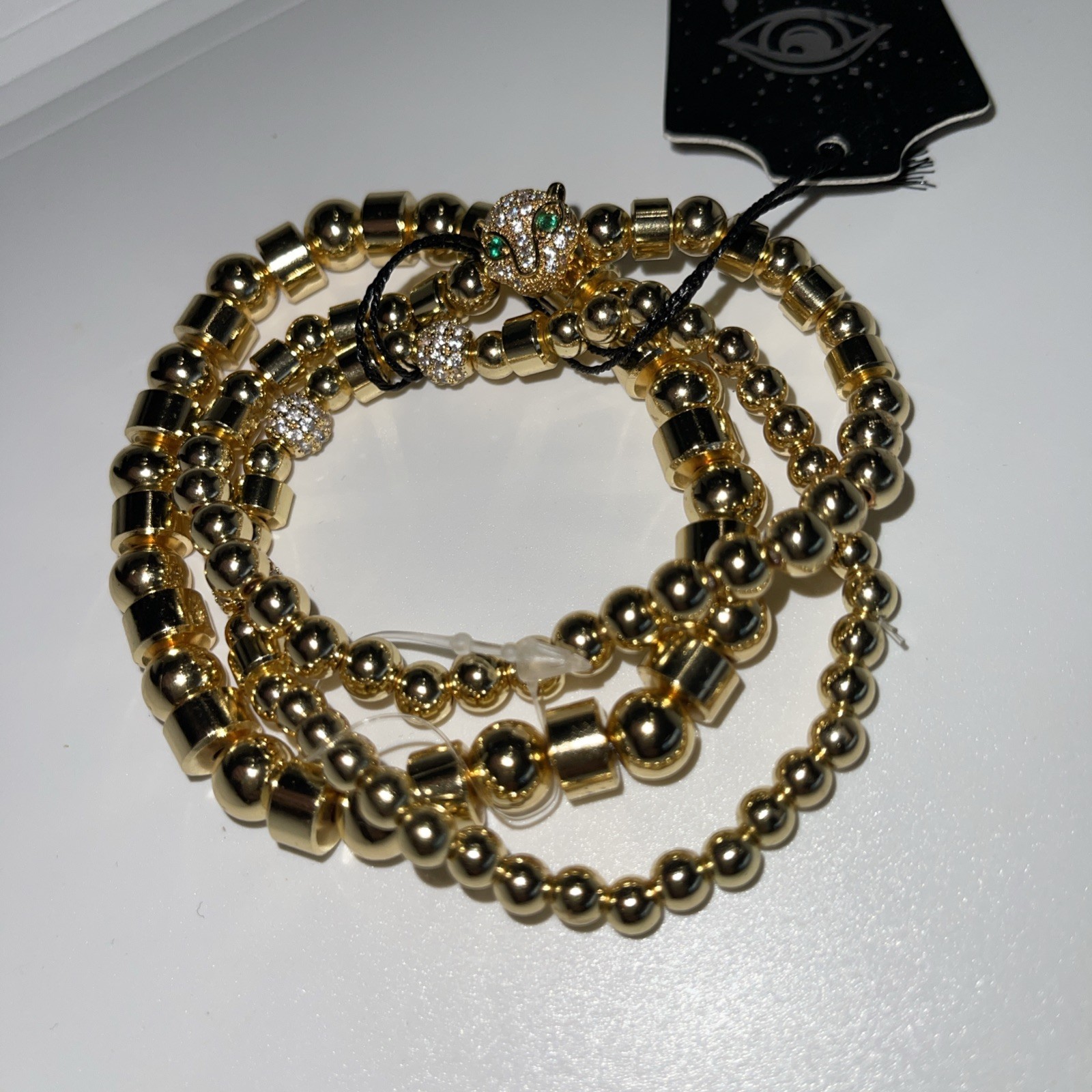 EYE CANDY LOS ANGELES PREMIUM 3 PIECE TITANIUM CUBIC ZIRCONIA BRACELET $112 gallery