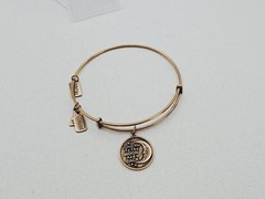 Wind & Fire ” Love You To B the Moon And Back Gold Charm Bangle Bracelet 🔆