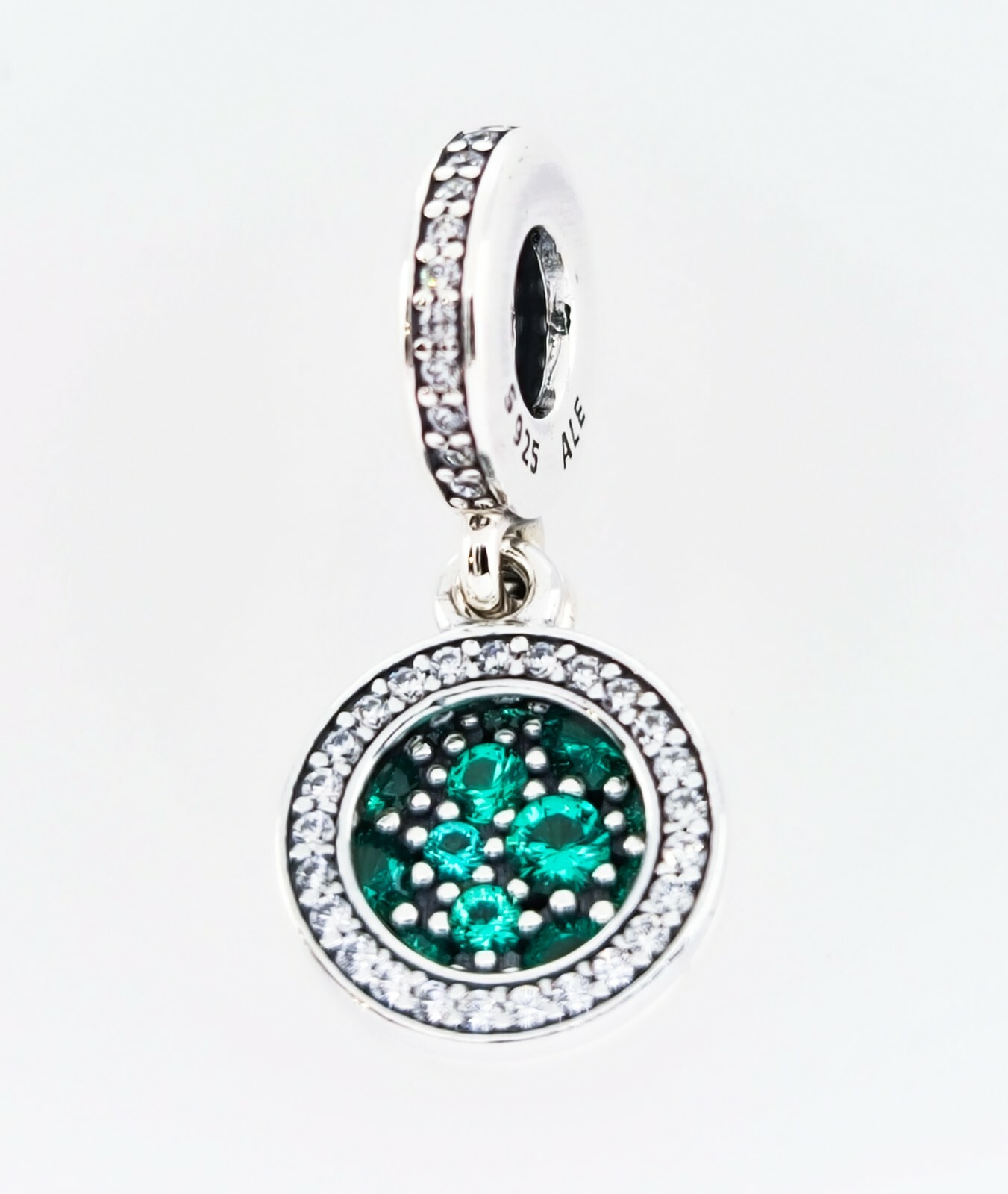 NEW 100% Authentic PANDORA Birthday Gift Sparkling Green Disc Charm 799186C02 gallery