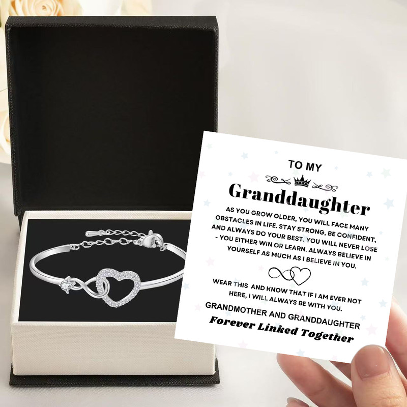 to my granddaughter Infinity bracelet gift for Birthday Christmas Graduation gallery