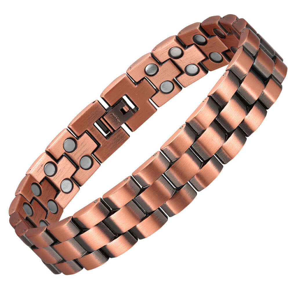 HEAVY Pure Copper Magnetic Bracelet Men Arthritis Pain Relief Balance Energy NEW gallery