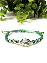 1 Pc San Judas Tadeo Mal De Ojo Proteccion Pulsera St Jude Evil Eye Bracelet
