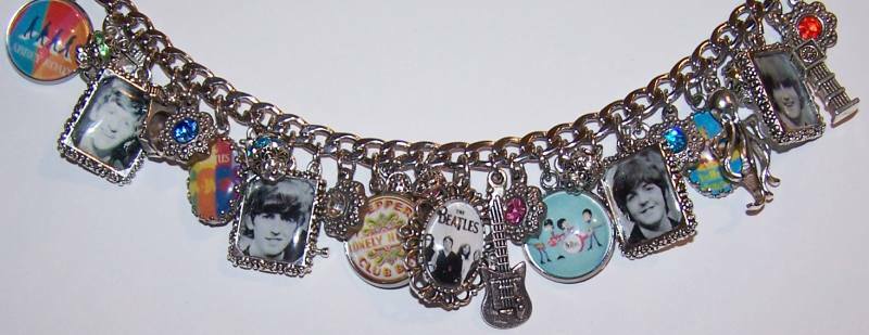 The Beatles Inspired Charm Bracelet Hand Crafted Glass Dome gallery