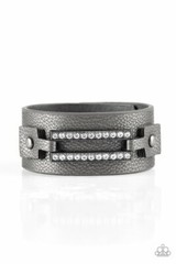 Street Glam Black Urban Bracelet Snap Wrap Paparazzi