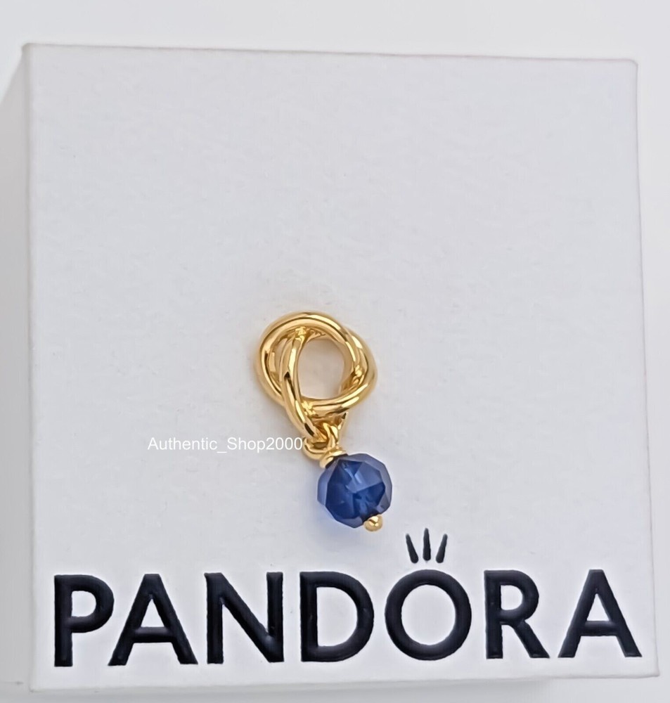 New 100% Authentic PANDORA September Blue Eternity Circle Dangle Charm 763462C09