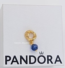 New 100% Authentic PANDORA September Blue Eternity Circle Dangle Charm 763462C09