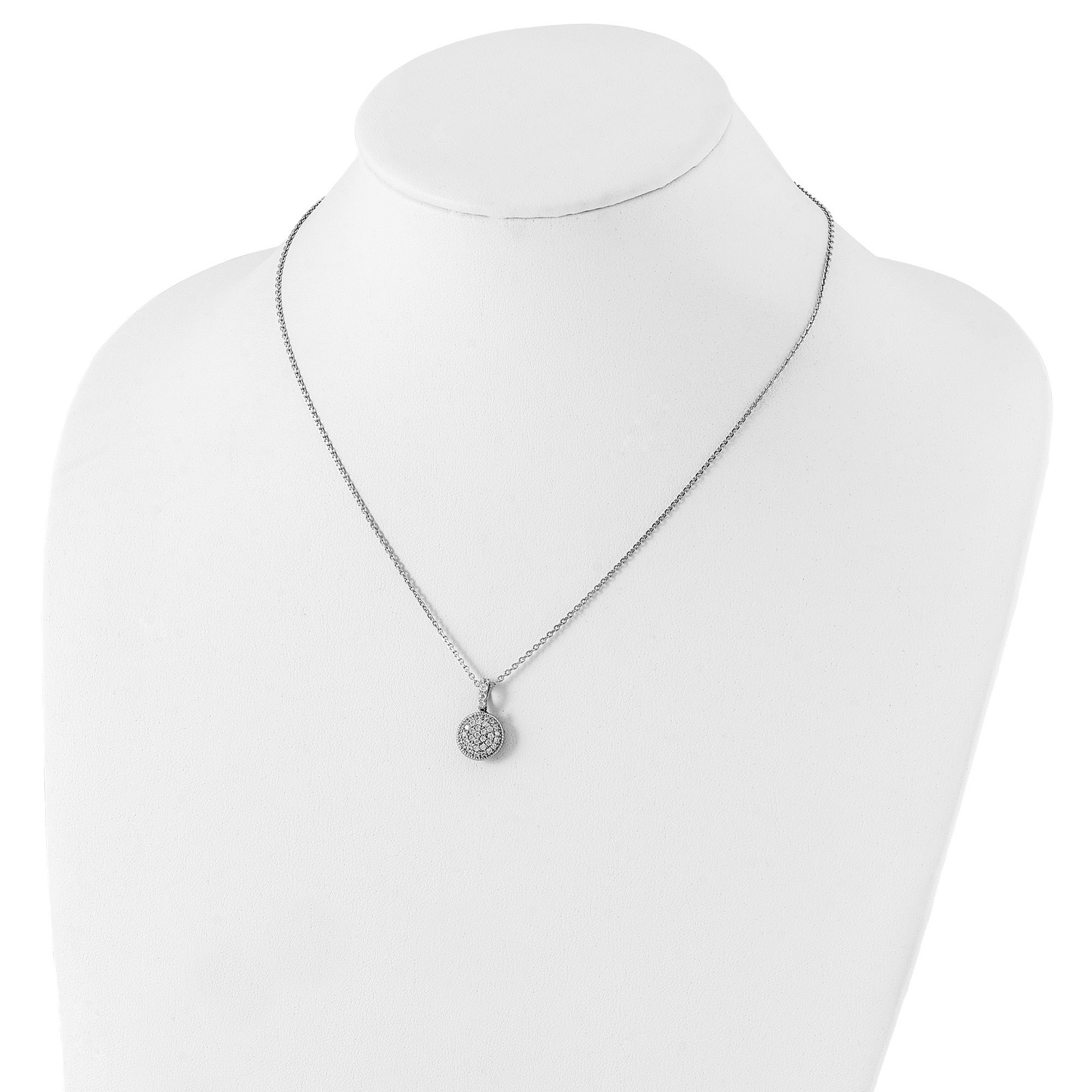 925 Sterling Silver Sterling Shimmer Sterling Silver Rhodium-plated 18 inch 41 S gallery