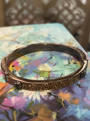 Michael Kors Rose Micro Pave Oval Crystal Bangle