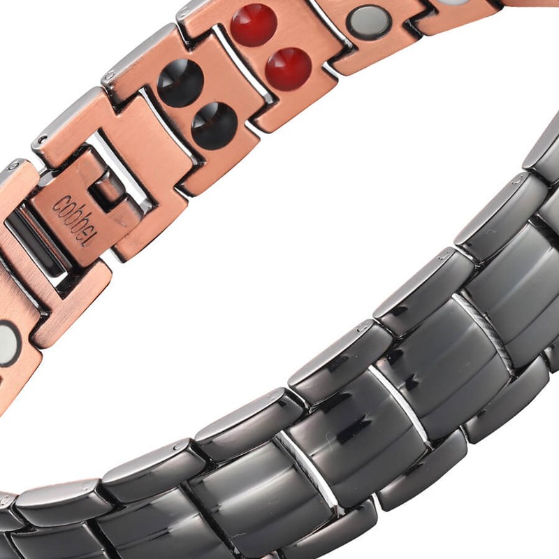 Christma gift Solid Copper Magnetic Bracelet Men Women Balance Energy Power Joy gallery