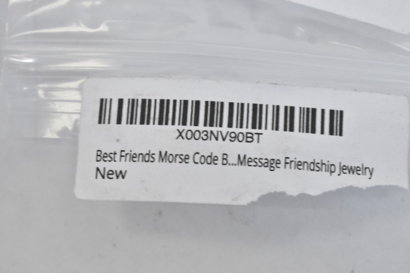 Best Friends Morse Code Bracelet Gift Matching Hidden Message Friendship gallery