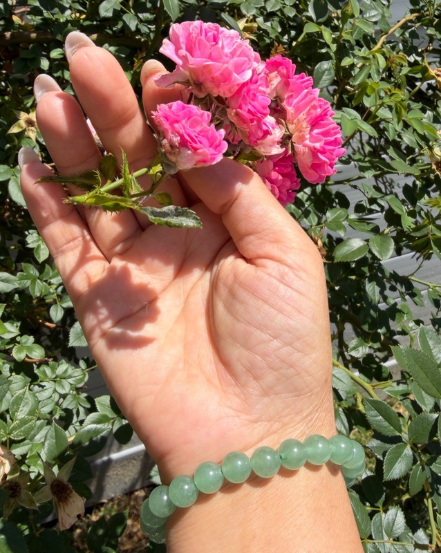 Wholesale Lot 6 Pcs Green Aventurine 8mm 7.5” Crystal Healing Stretch Bracelet gallery