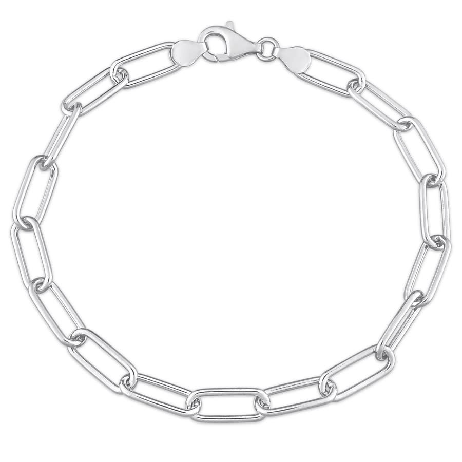 AMOUR 6mm Paperclip Chain Bracelet In Sterling Silver, 9 In gallery