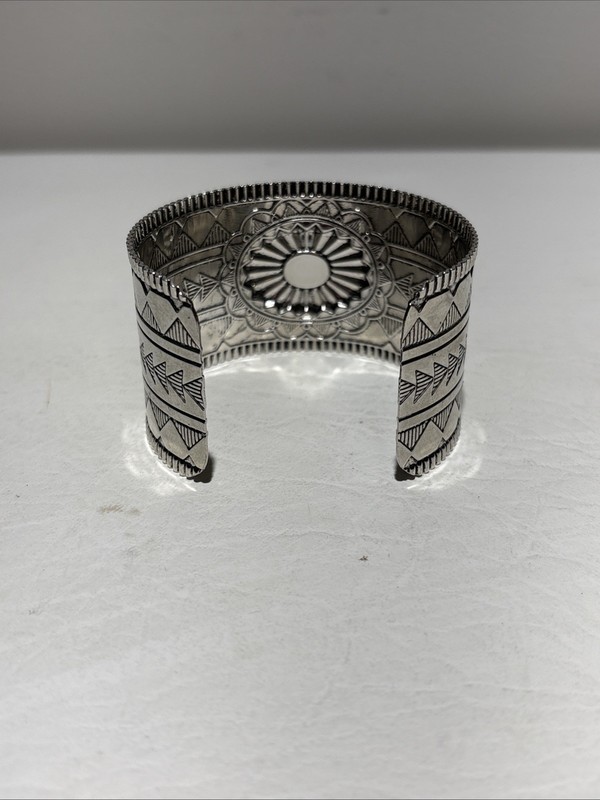 Paparazzi Aztec Artisan - Black Stone - Silver Cuff Bracelet gallery