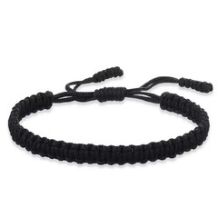 Braided Yarn Rope Bracelet Women Red Black Adjustable Handmade String Jewelry