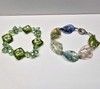 Glass Bracelets -LOT OF 2- (1 Stretchy/1 Toggle Clasp) gallery