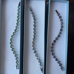 Touchstone Crystal By Swarovski Ice Bracelet Lot – 3 Bracelets NIB